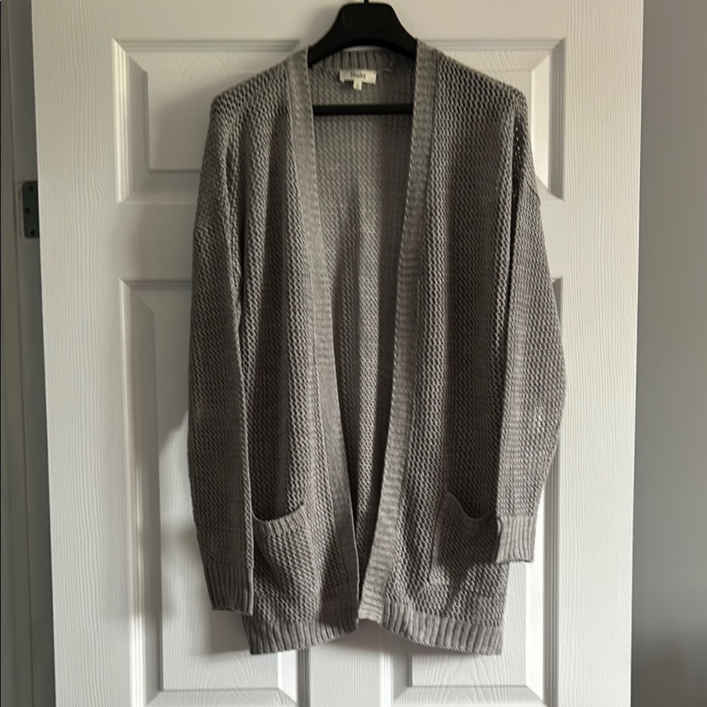 Mudd Gray Knit Cardigan Sweater